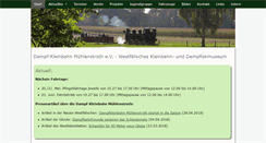 Desktop Screenshot of dampfkleinbahn.de