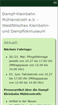 Mobile Screenshot of dampfkleinbahn.de