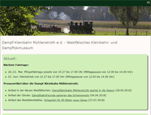 Tablet Screenshot of dampfkleinbahn.de